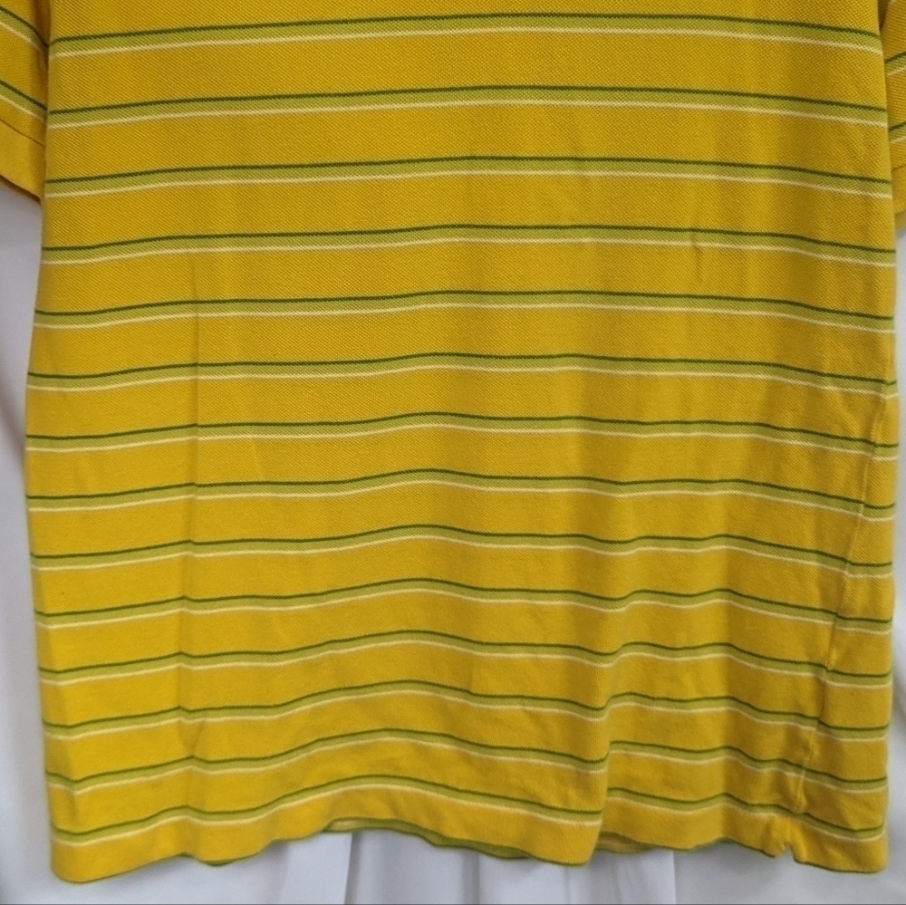 Lacoste Pique Knit Strip Polo Sz EU 4/ US S - Picture 8 of 12